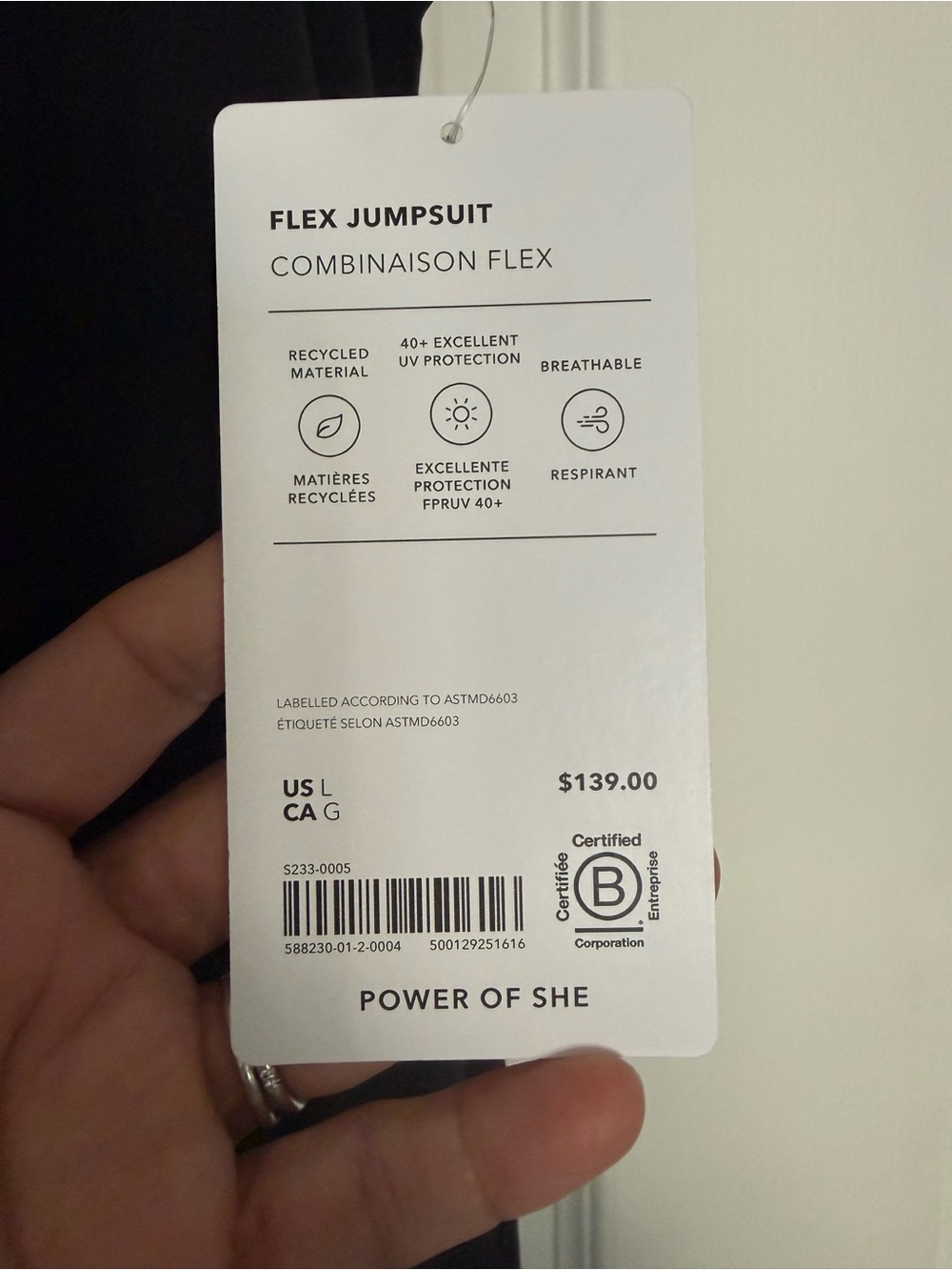 Athleta Black Sleeveless Front-Zip Flex Jumpsuit - Picture 4 of 16